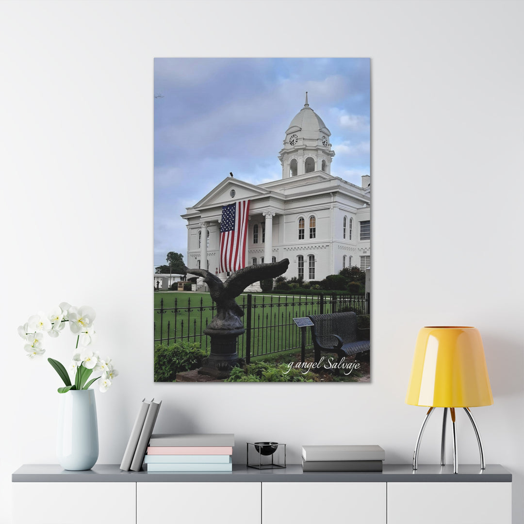 Colbert County Flag and Eagle Canvas Gallery Wraps