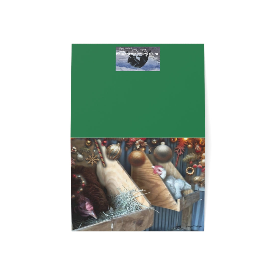 Funny Christmas Greeting Cards - Nosey Blanche and Helen Jones Christmas Design
