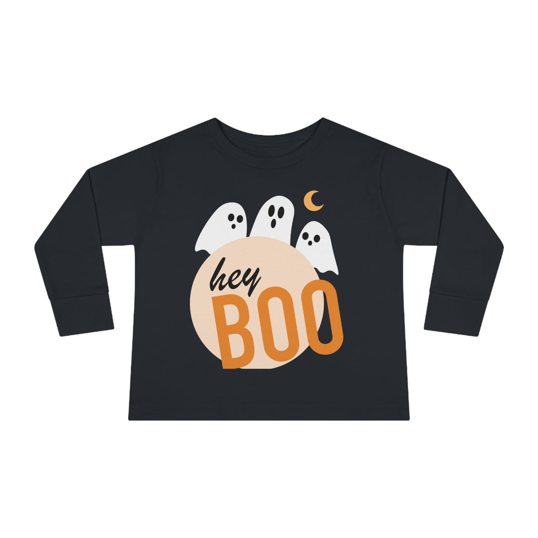 Hey Booo Ghosts Toddler Long Sleeve Tee