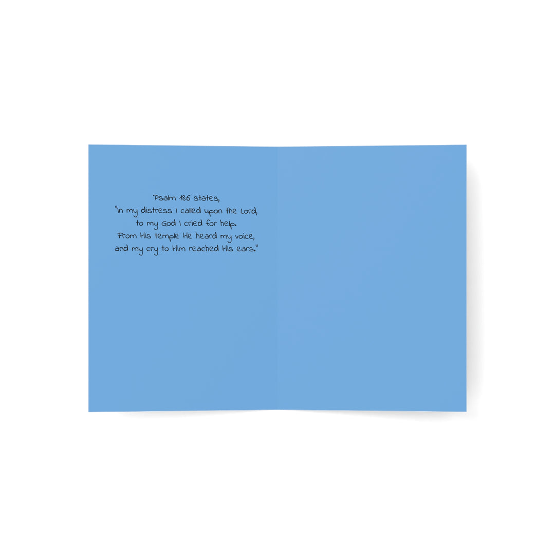 Greeting Cards Psalms 18:6 Diving Butterfly