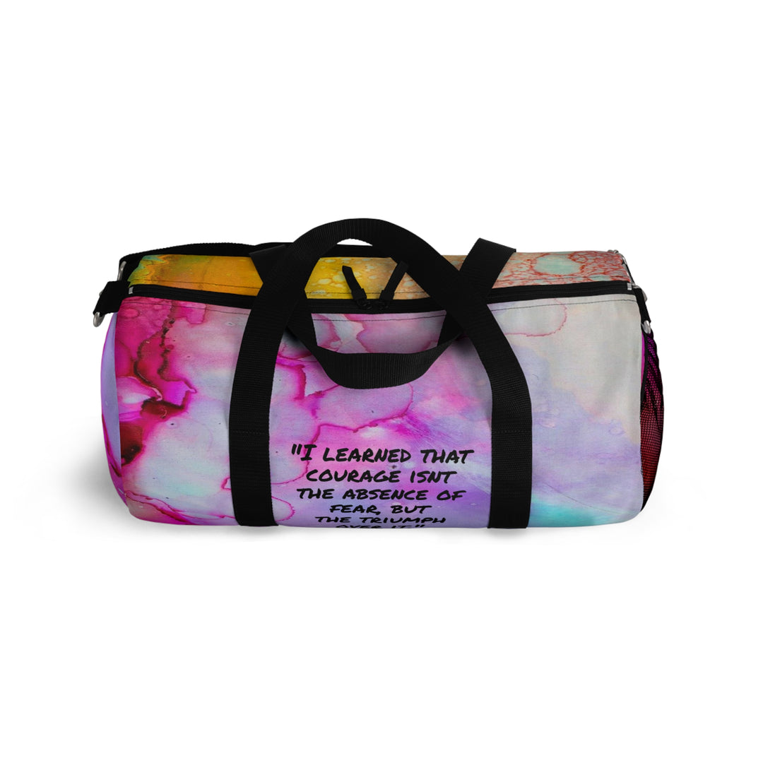 Courage according to Nelson Mandela Duffel Bag