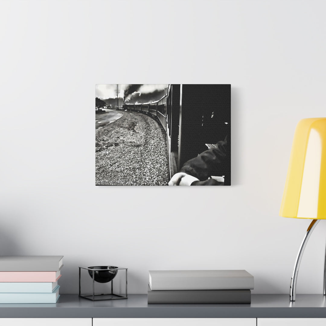 Canvas Art - Leaving Heartbreak Station, Black and White