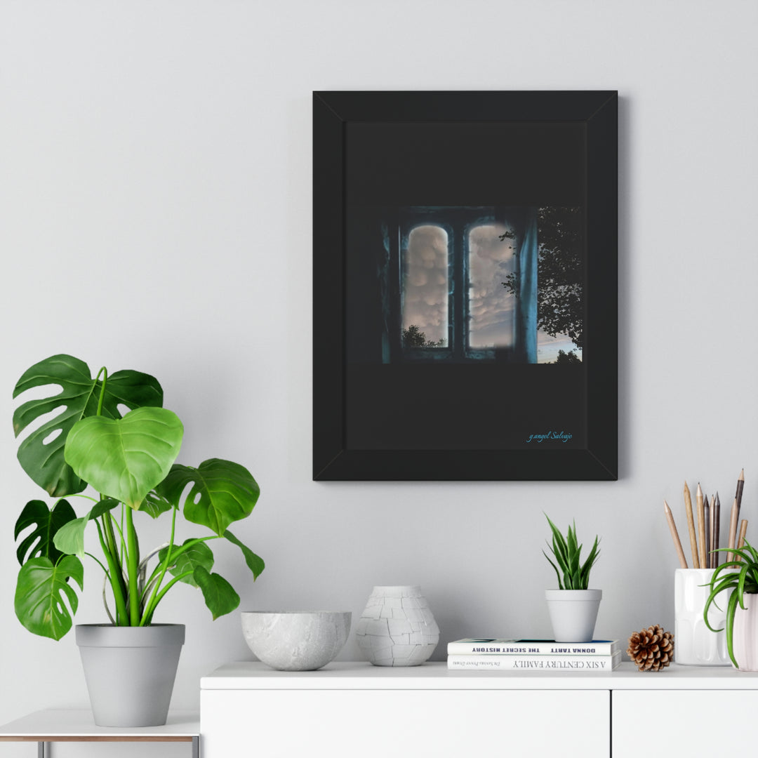 Walk into the Sky Framed Vertical Poster