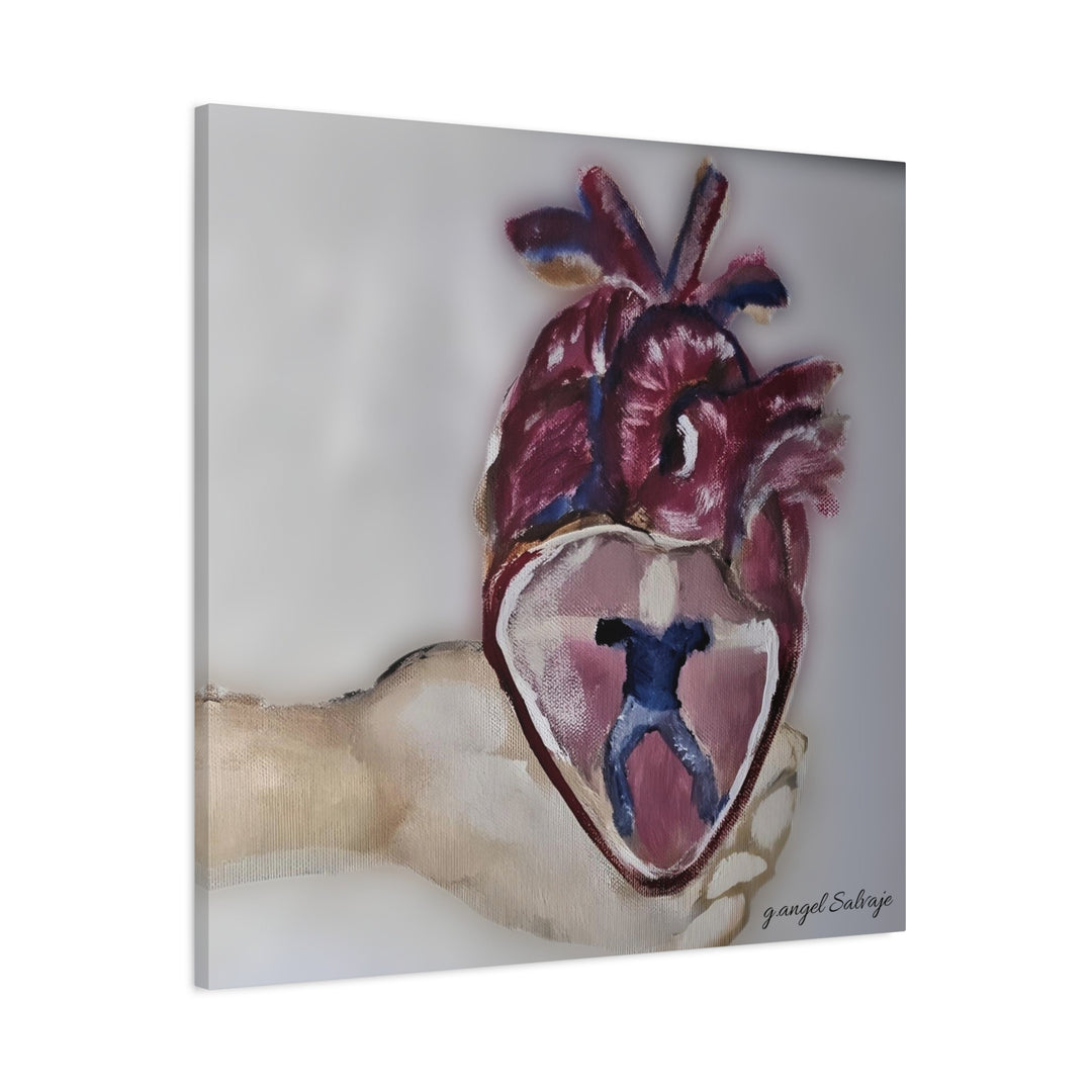 Canvas Print - Abiding Within:Extremely Whole Hearted Sleeves Painting by g angel Salvaje