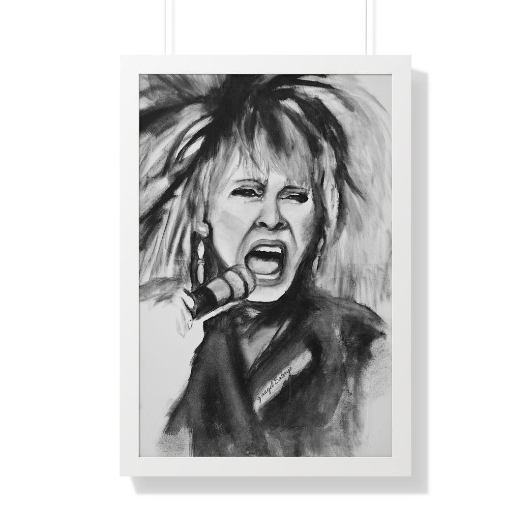 Tina Turner Framed Vertical Poster