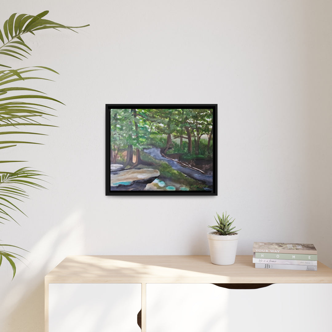 Rivers Within Matte Canvas, Black Frame