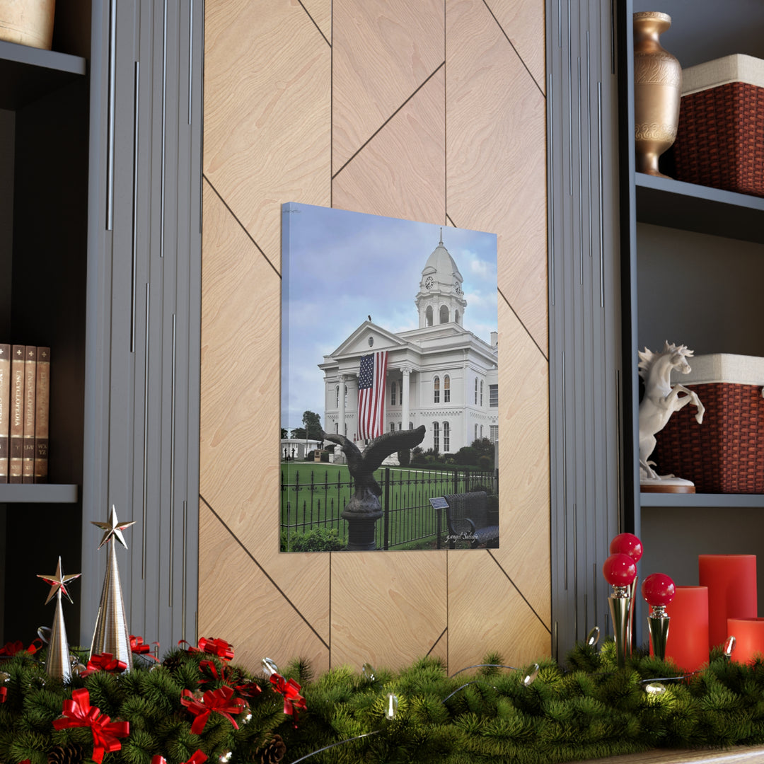 Colbert County Flag and Eagle Canvas Gallery Wraps