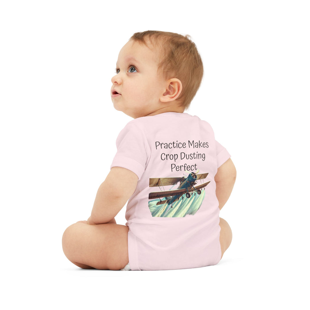Onesie - Funny Baby Crop Duster Infant Jersey One Piece