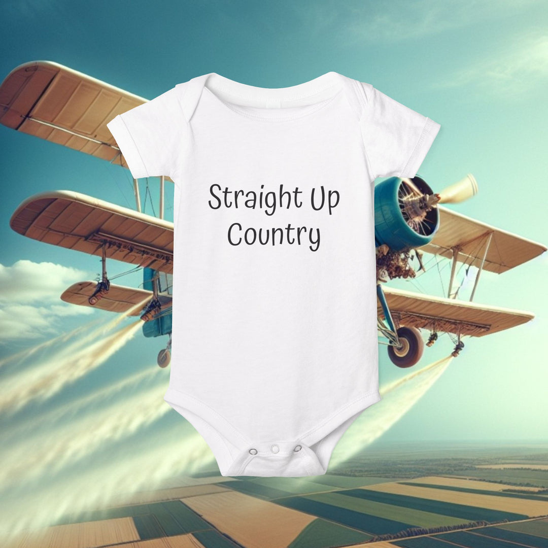 Onesie - Funny Baby Crop Duster Infant Jersey One Piece