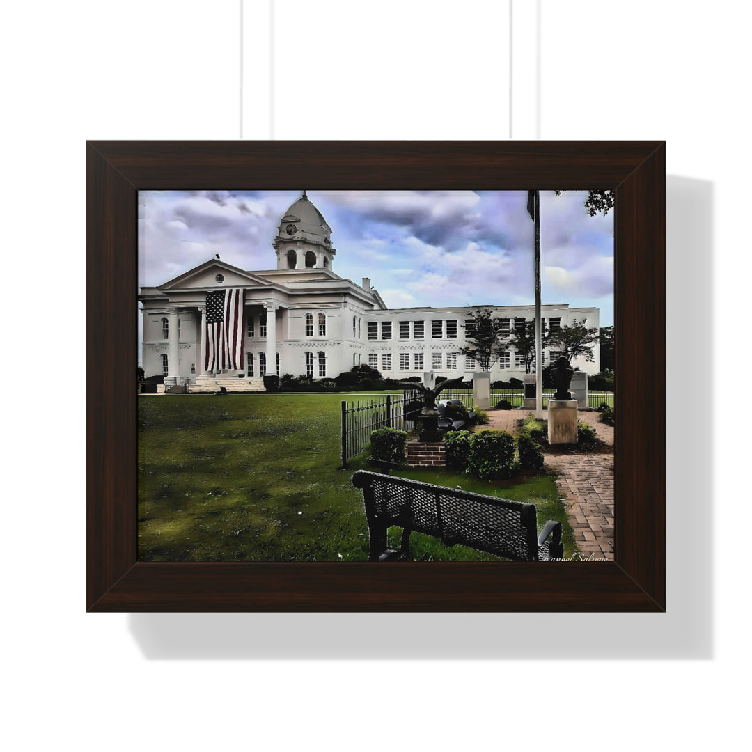 Colbert County Courthouse Memorial Framed Horizontal Poster