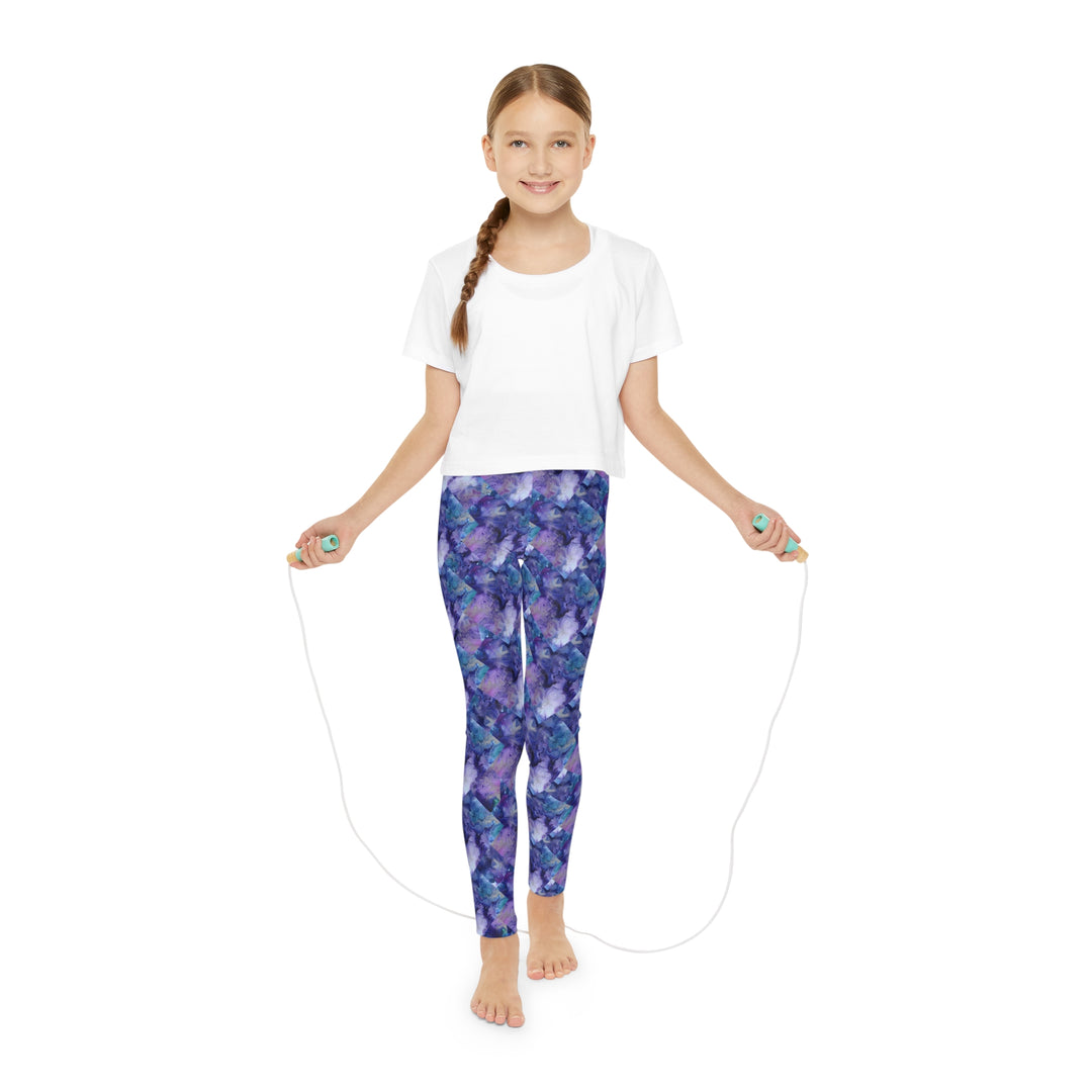 Purple Haze , Kids, Youth Full-Length Leggings (AOP)