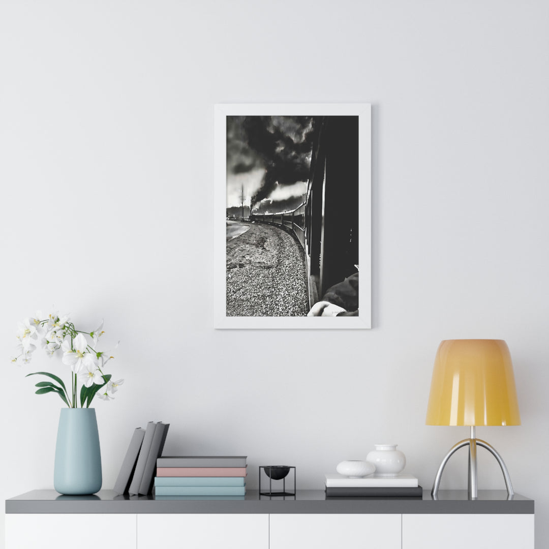 TRAIN RIDES TO HEARTBREAK STATION Framed Vertical Poster