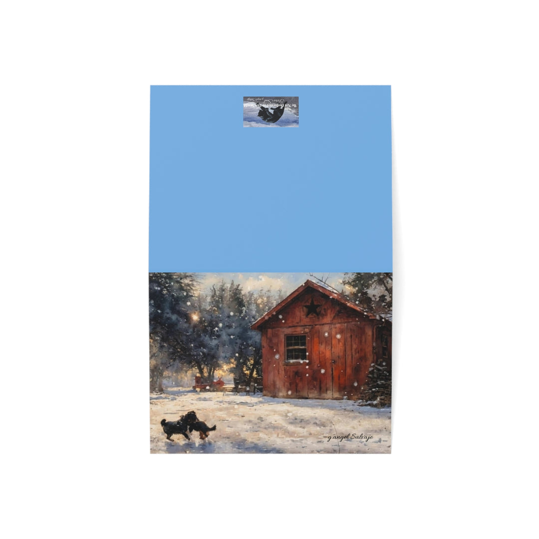 Winter Wonderland Greeting Cards - 1, 10, 30, or 50 Piece Sets