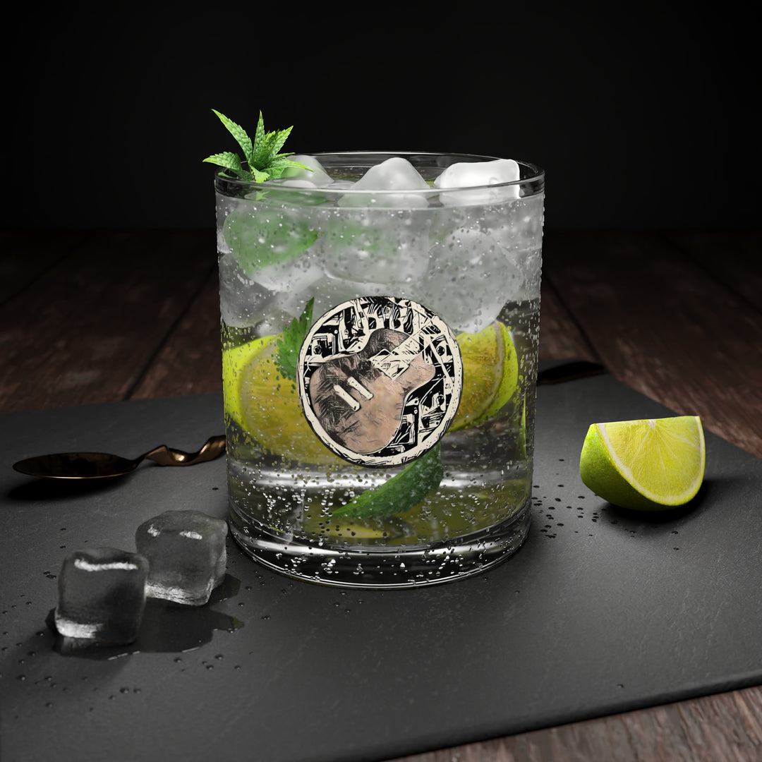 A Little Sketchy Whiskey Glass