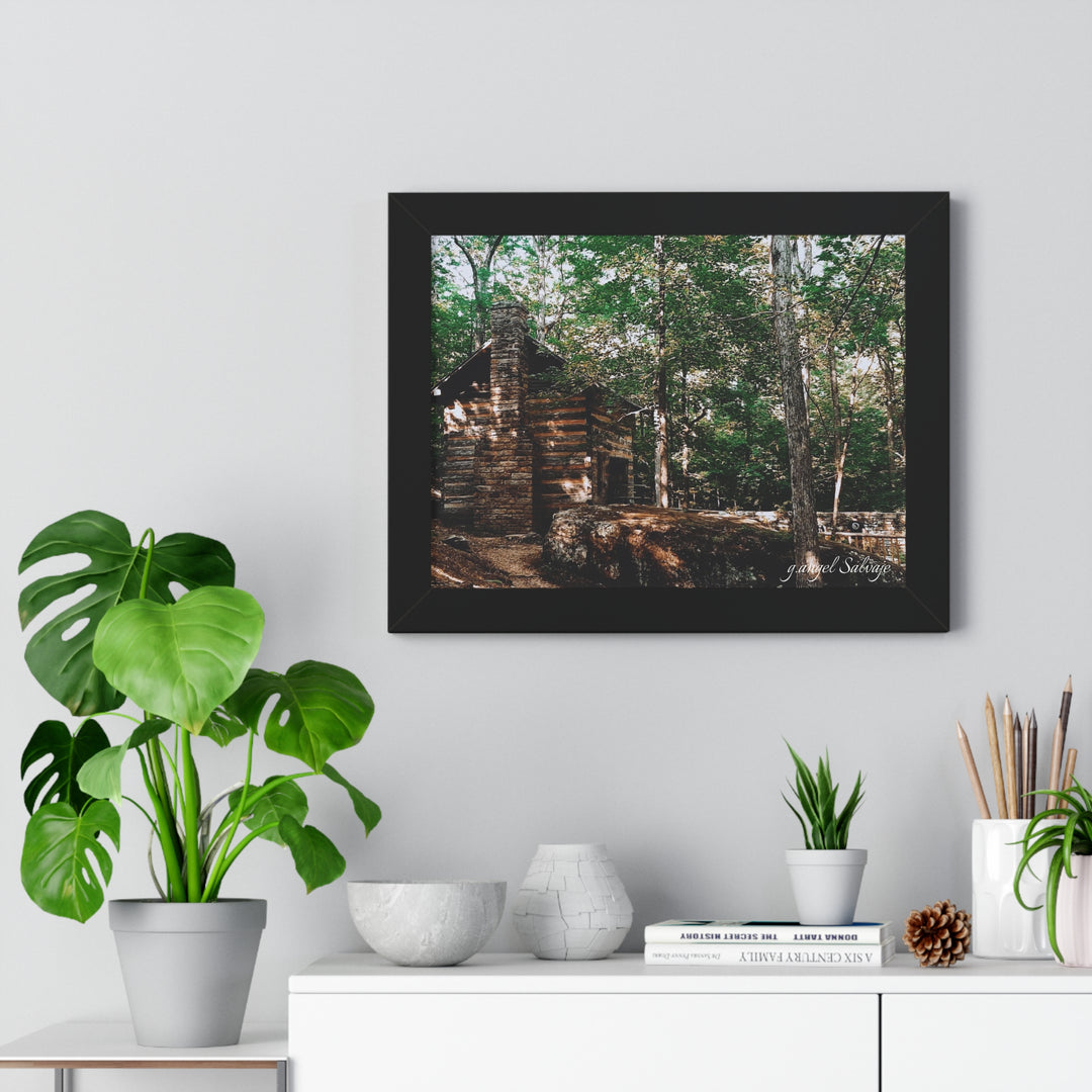 Just a Cabin in the Corner of Gloryland Framed Horizontal Poster