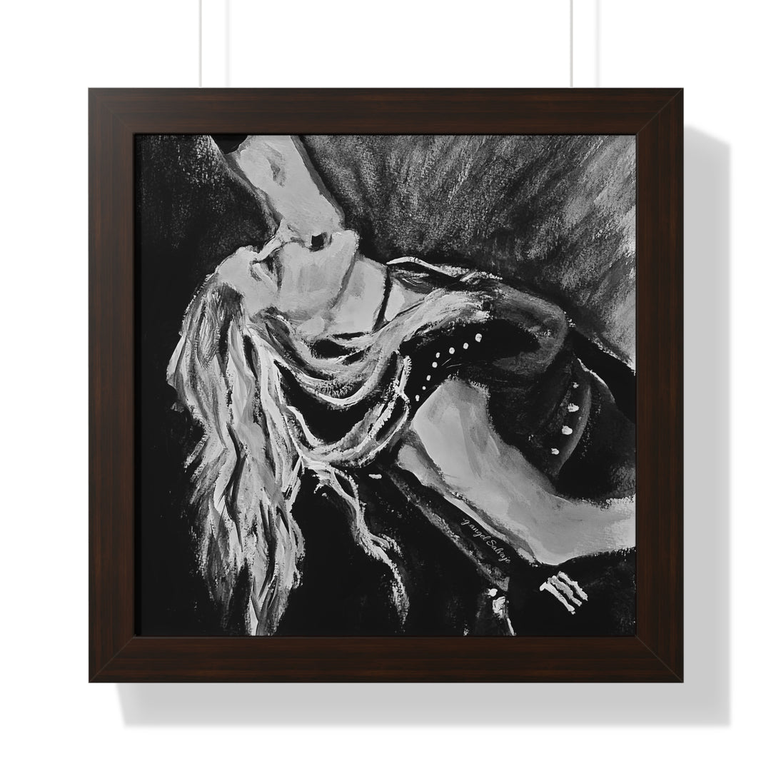 Vertical Poster - Nita Strauss Black and White Rock and Roll Series