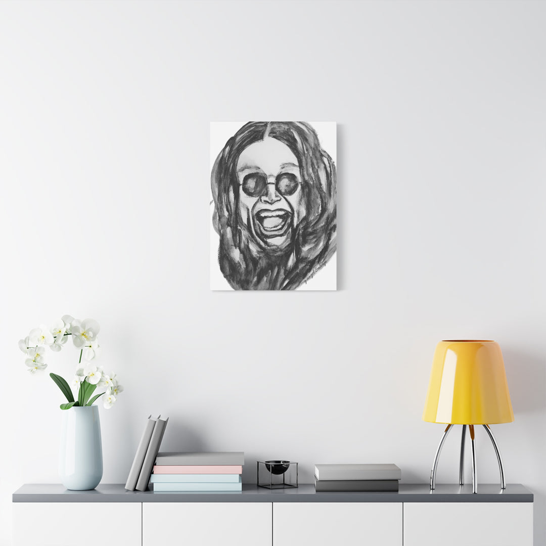 Canvas Print - Ozzy Osborne Painting by g angel Salvaje