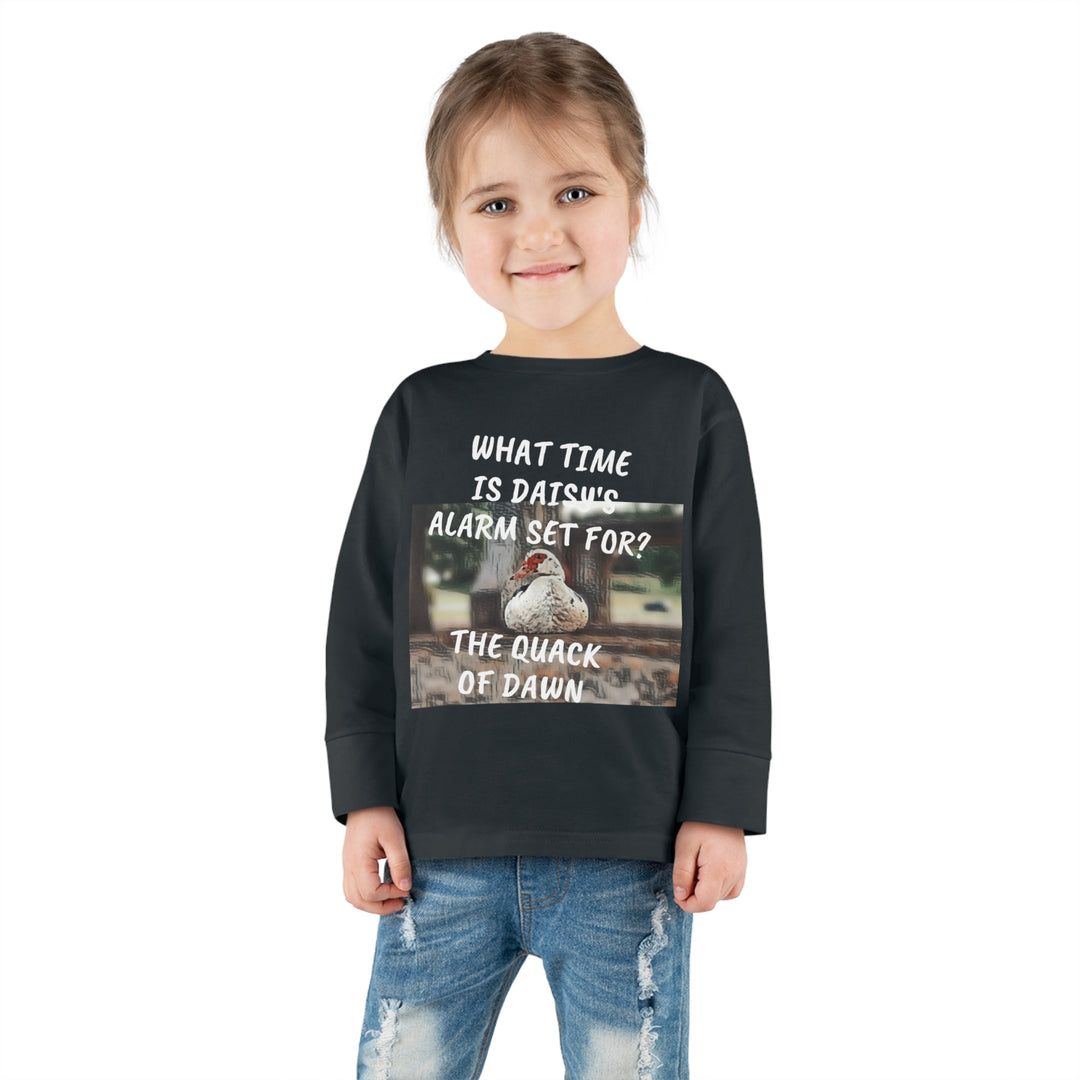 Daisy Duck has Jokes Toddler Long Sleeve Tee