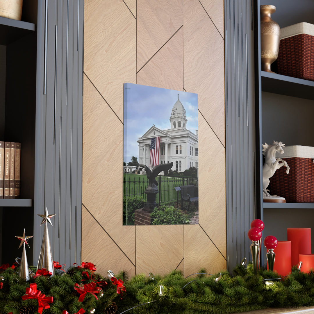 Colbert County Flag and Eagle Canvas Gallery Wraps