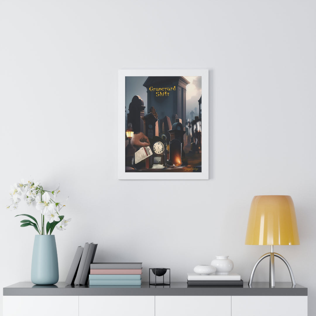 Graveyard Shift Framed Vertical Poster