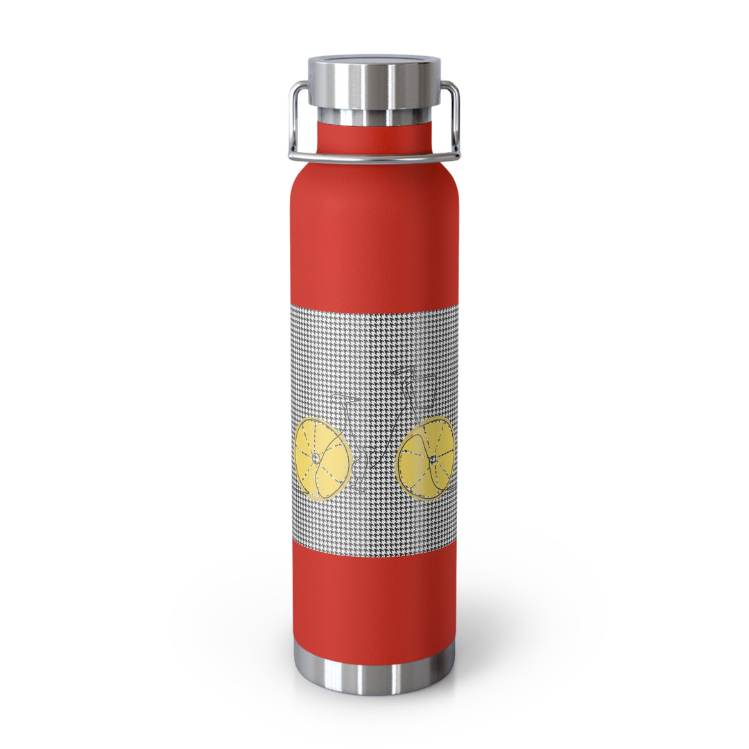 Lemon Keep'uh Pushin'  Copper Vacuum Insulated Bottle, 22oz