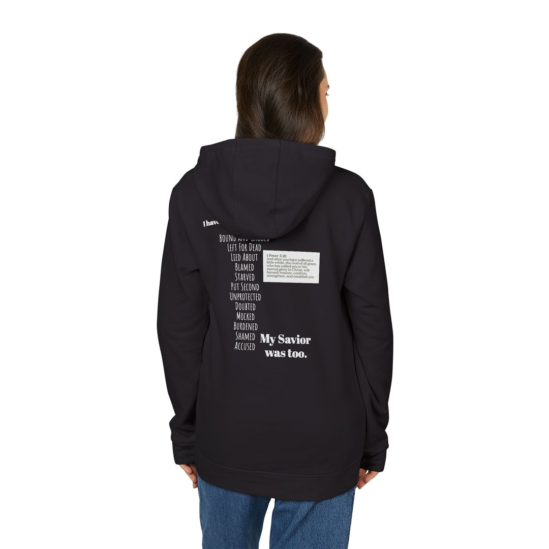 Fleece Hoodie - Fierce Soul Winged Stars and Stripes Skull