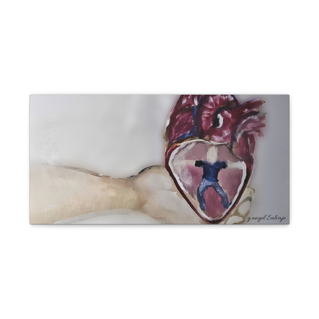 Canvas Print - Abiding Within:Extremely Whole Hearted Sleeves Painting by g angel Salvaje