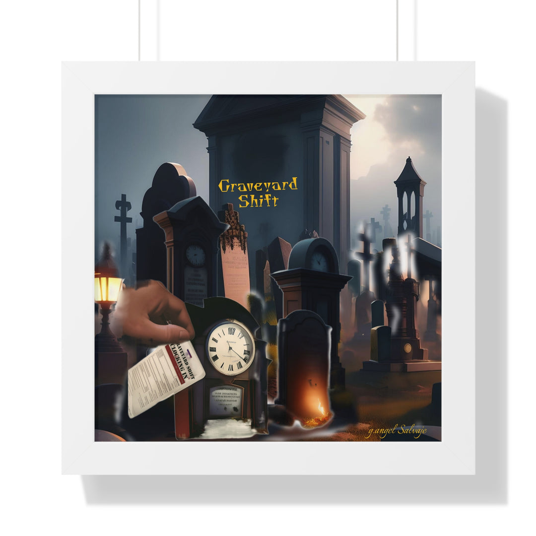 Graveyard Shift Framed Vertical Poster