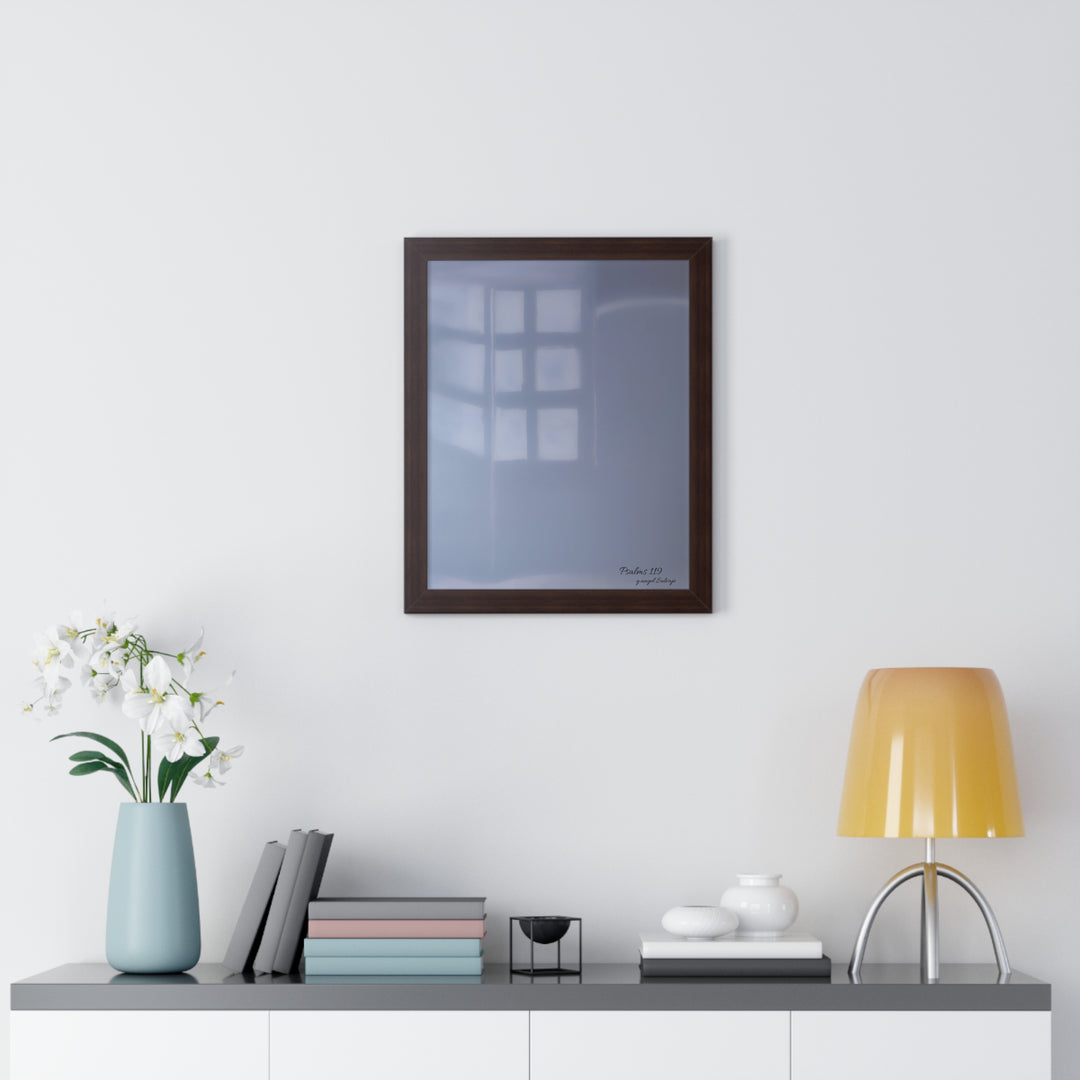 Psalms 119 Framed Vertical Poster