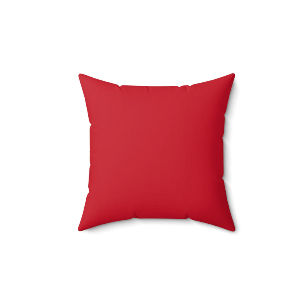 Rose Garden Promises Faux Suede Square Pillow
