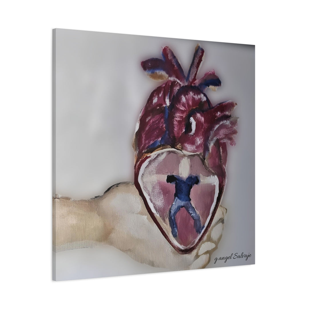 Canvas Print - Abiding Within:Extremely Whole Hearted Sleeves Painting by g angel Salvaje