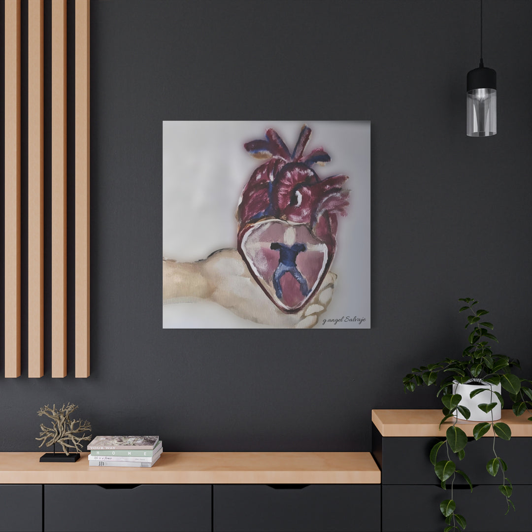 Canvas Print - Abiding Within:Extremely Whole Hearted Sleeves Painting by g angel Salvaje