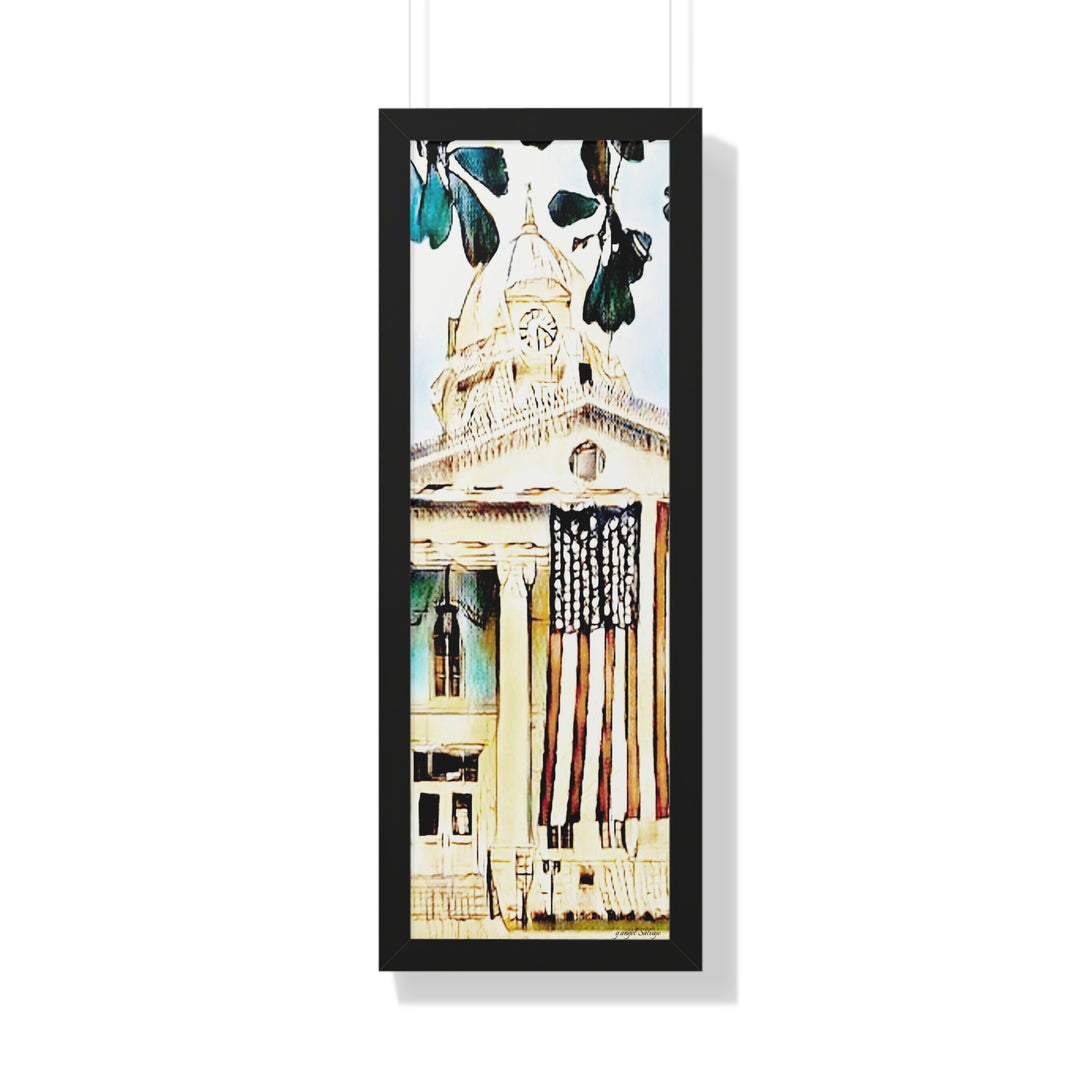 Colbert County Courthouse Framed Vertical Poster