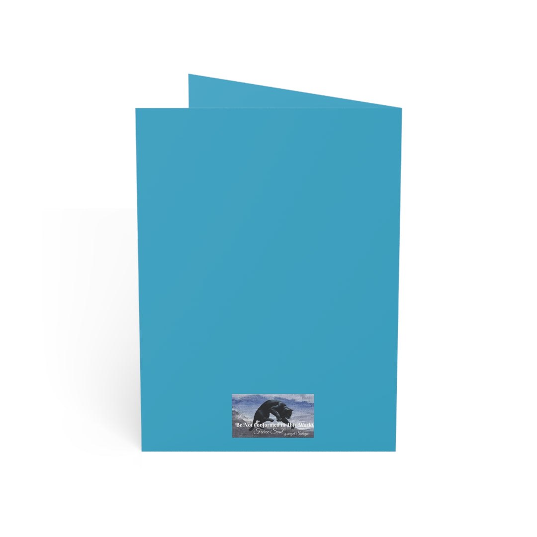 Greeting Cards Uplifting 'Courageous Beyond Understanding' Painting