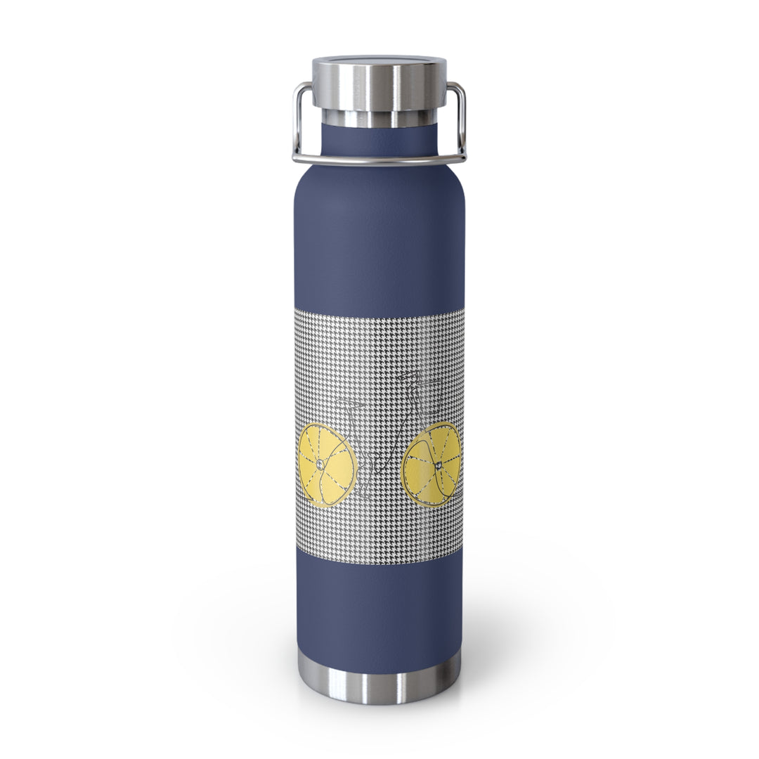 Lemon Keep'uh Pushin'  Copper Vacuum Insulated Bottle, 22oz