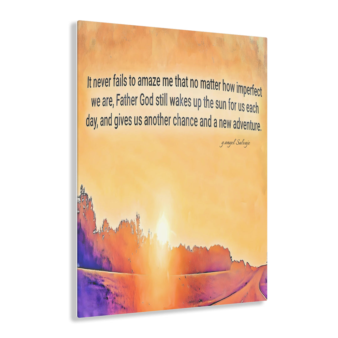 God wakes the sun Acrylic Prints
