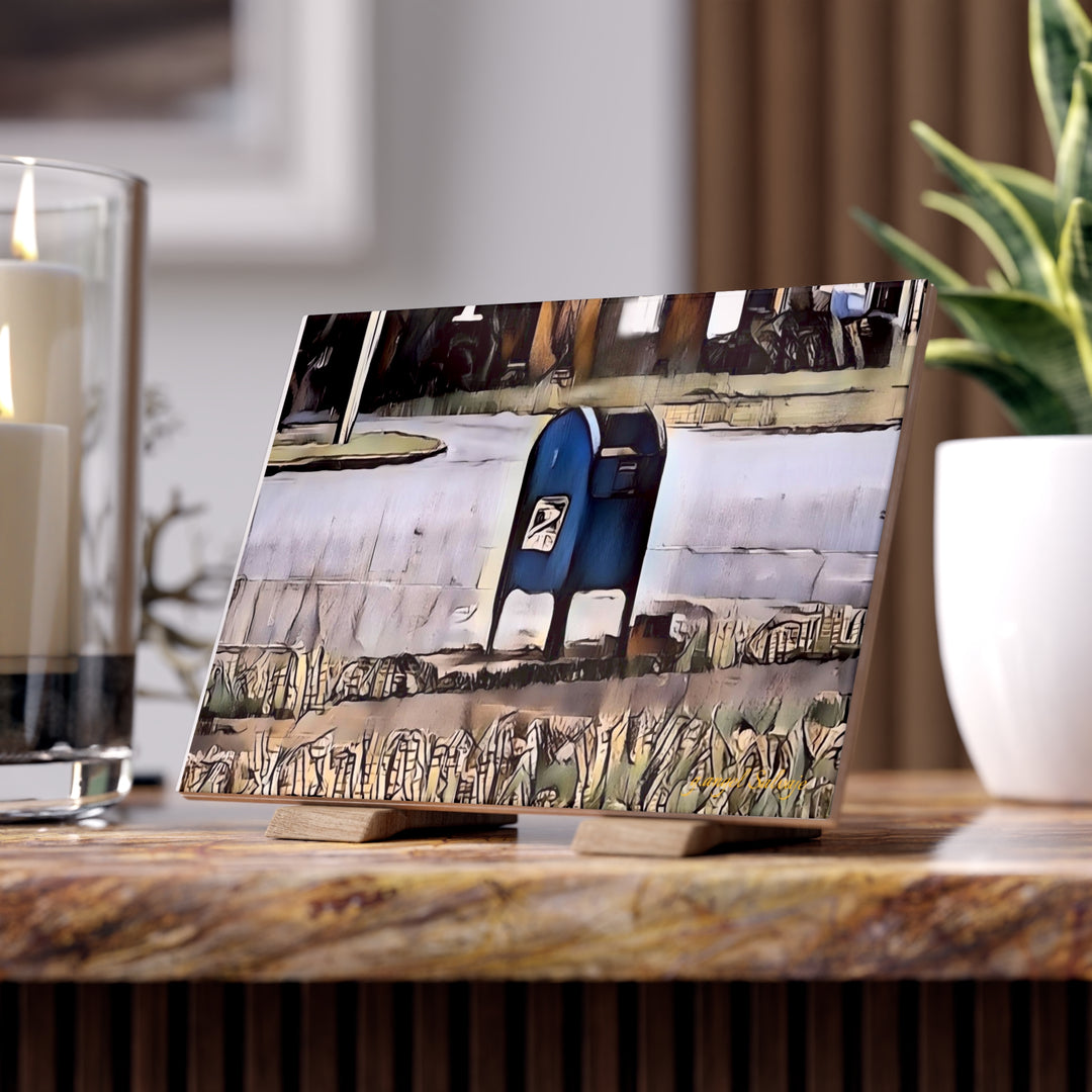 Mail at the Courthouse Ceramic Photo Tile