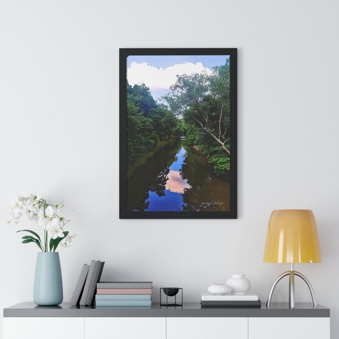 Heavenly Reflections Framed Vertical Poster