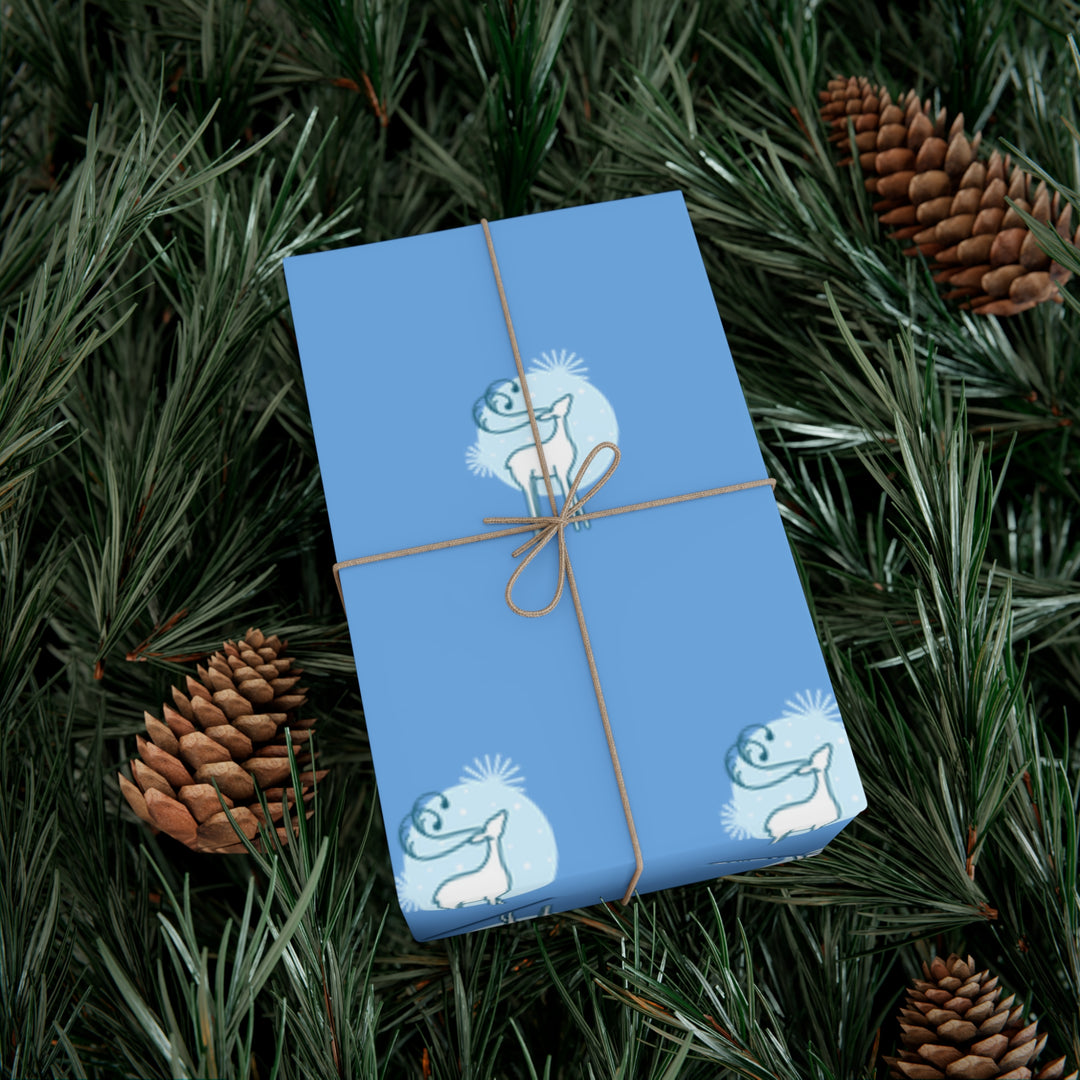 Reindeer in the Snow Gift Wrap Papers