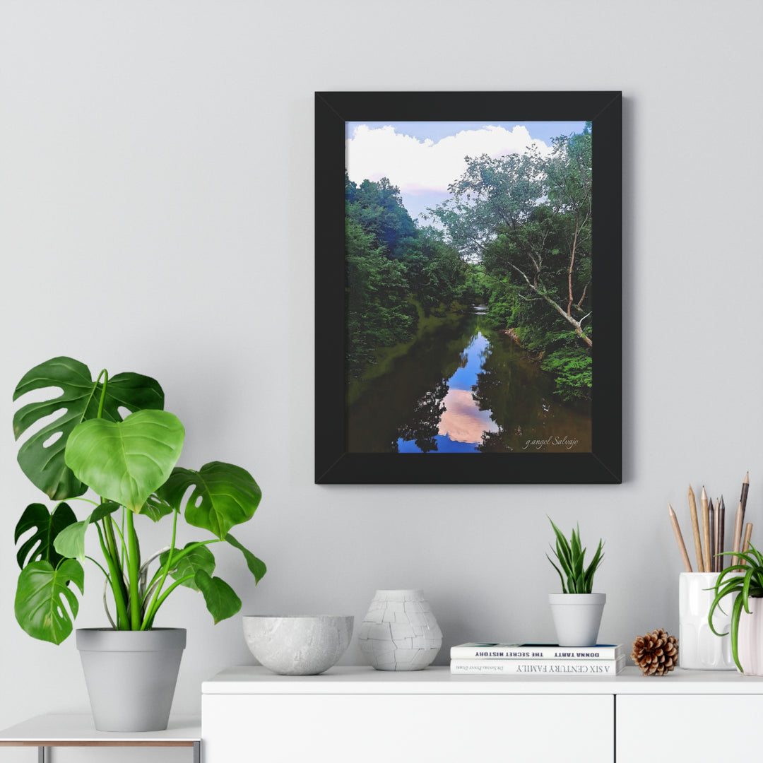 Heavenly Reflections Framed Vertical Poster