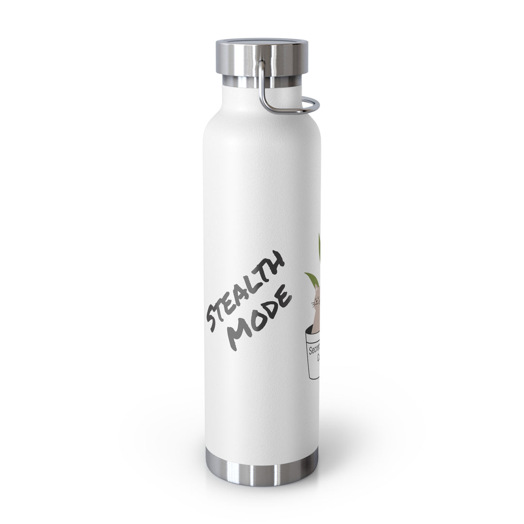 Secret Agent Cat Copper Vacuum Insulated Bottle, 22oz