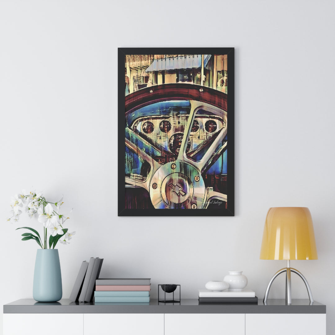 Chevy Apache Driver's Seat Framed Vertical Poster