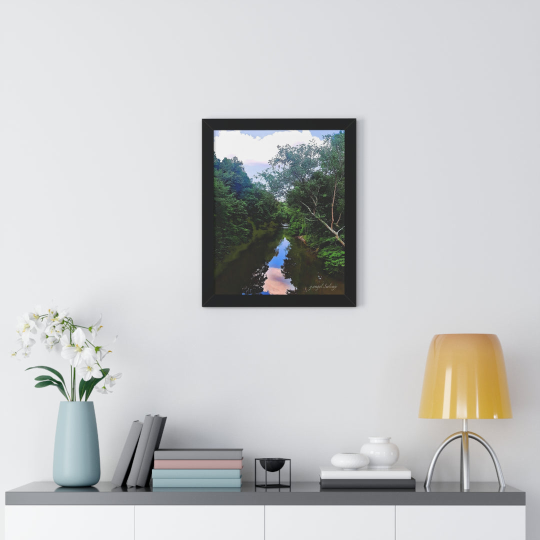Heavenly Reflections Framed Vertical Poster