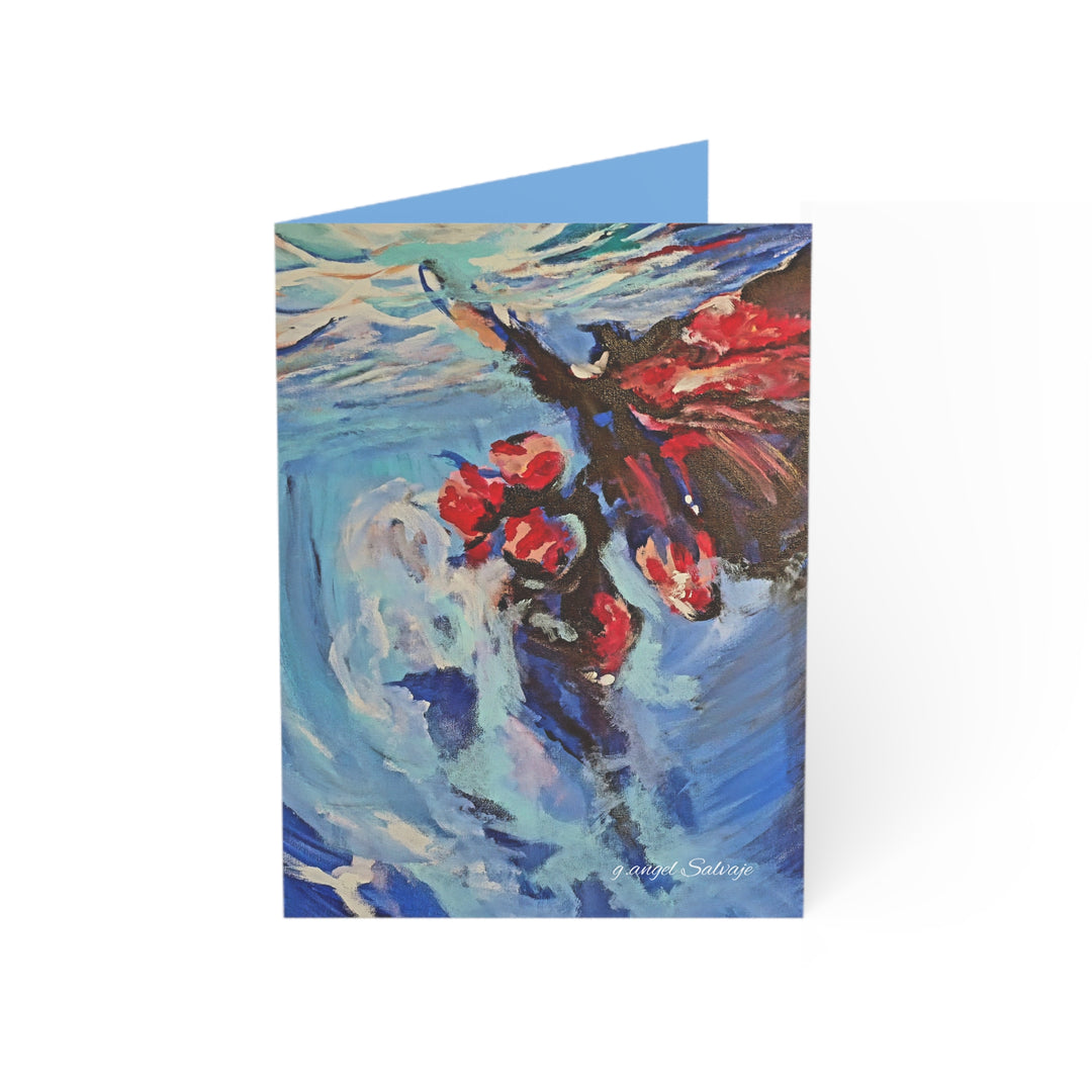 Greeting Cards Psalms 18:6 Diving Butterfly