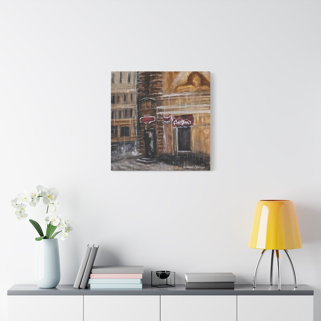 Deep Tones Canvas Print - Tears of Intercession-Urban Rainscape Design