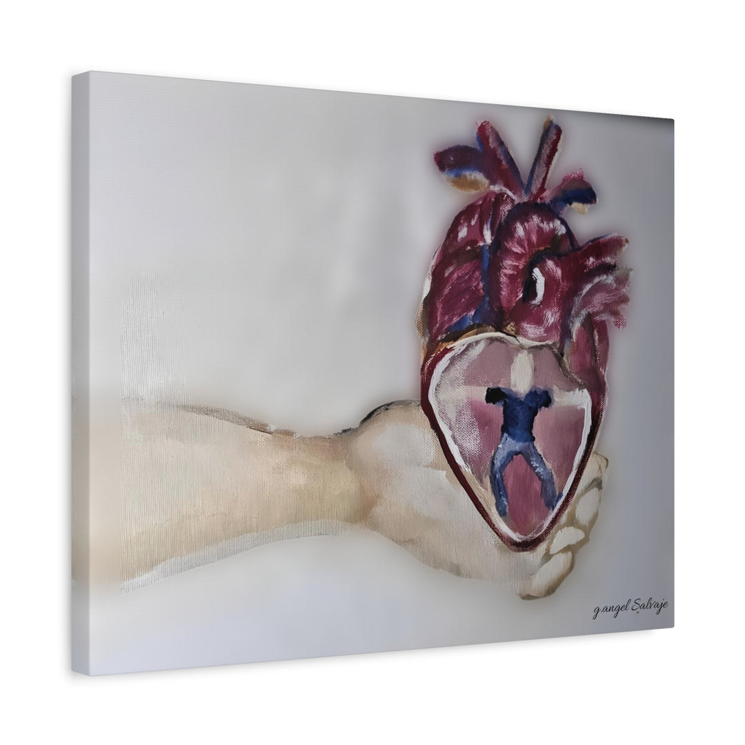 Canvas Print - Abiding Within:Extremely Whole Hearted Sleeves Painting by g angel Salvaje