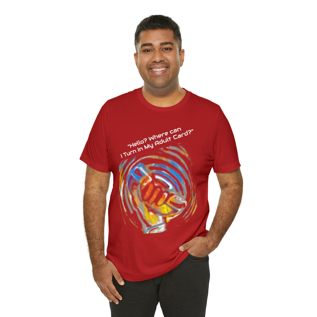 ADULT CARD Dad Jokes Unisex Jersey Short Sleeve Tee