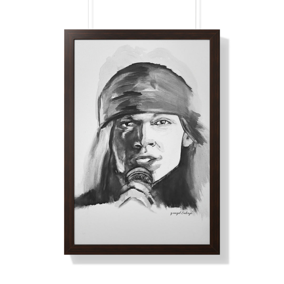 Axle Rose Vertical Poster
