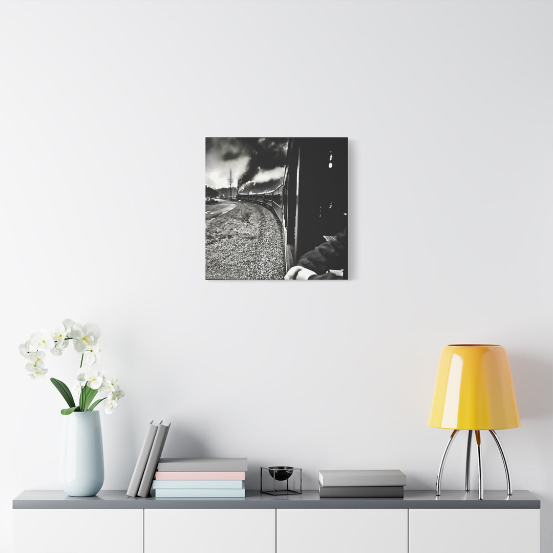 Canvas Art - Leaving Heartbreak Station, Black and White