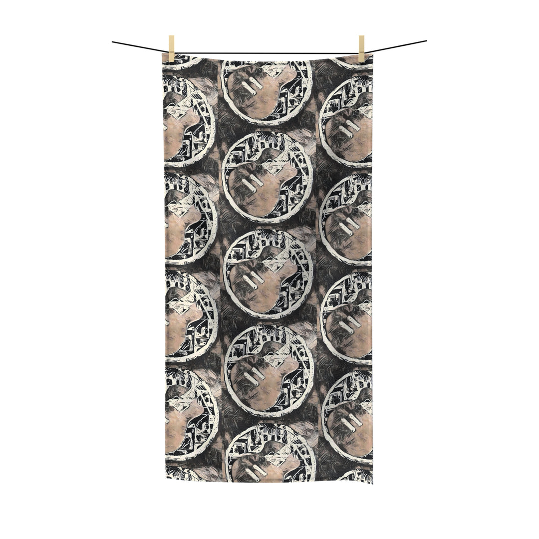 A Little Sketchy Marbled Guitar Polycotton Towel